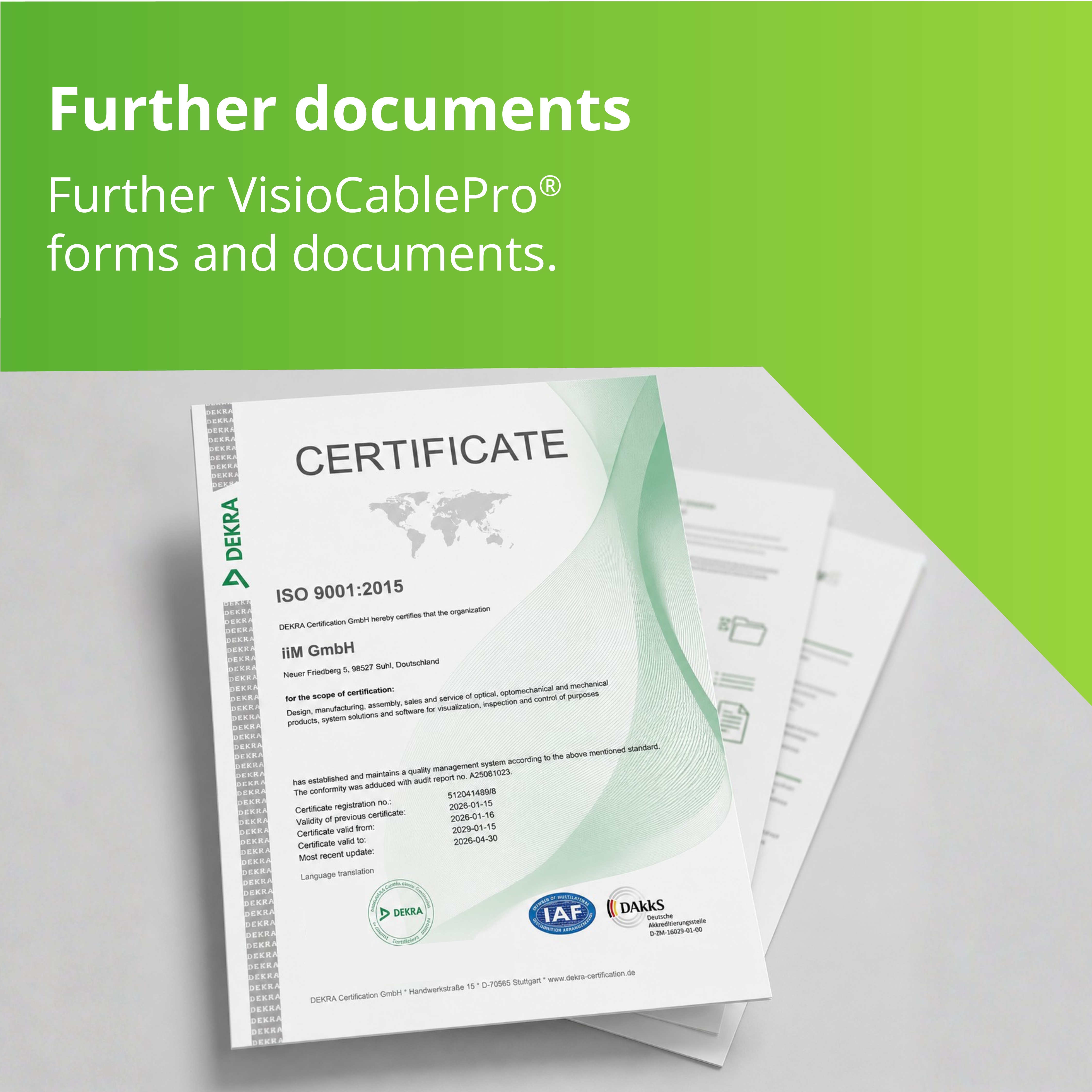 Further documents & forms
